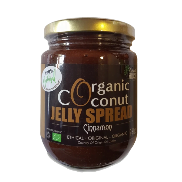 Organic Coconut Jelly Spread Cinnamon 230 g