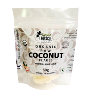 Organic Raw Coconut Flakes 50g pack
