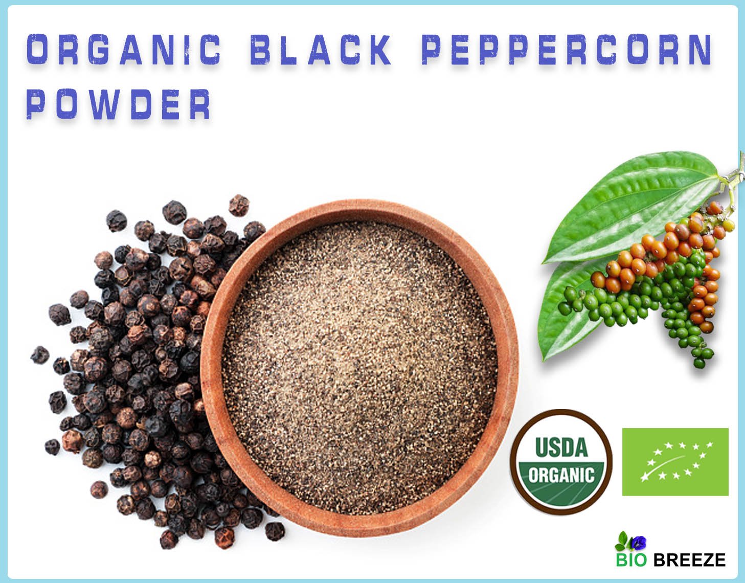 Organic Black Peppercorn Powder